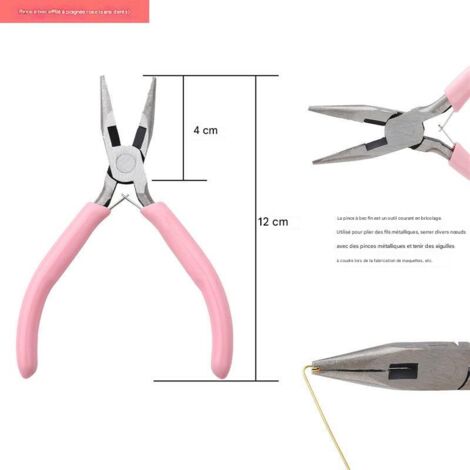Pince à becs fins forgée en acier à haute teneur en carbone - Mini - Bricolage (1/4)