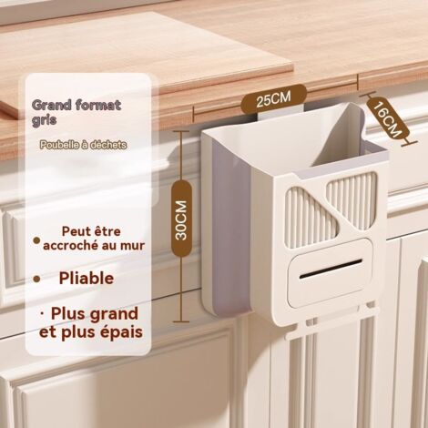 Structure pliable en caoutchouc souple PP+TPR épais, indéformable, inodore, imperméable et résistante à l'humidité, blanc cassé(10L) (1/5)