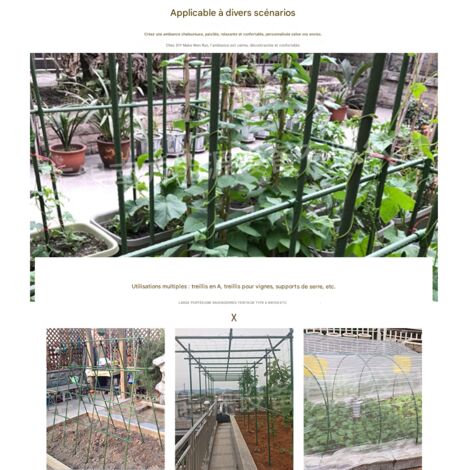 Tuteurs en acier plastifié pour plantes grimpantes, robustes et adaptés aux tomates, concombres, treillis et serres - 8 mm de diamètre, 75 cm de longueur - Lot de 5