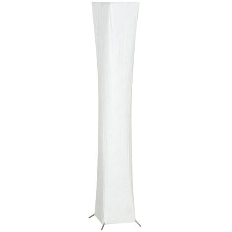 Lampadaire avec abat-jour en papier, interrupteur au pied, 3 niveaux d'intensité lumineuse, blanc (1/5)