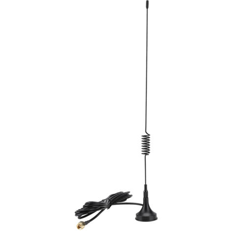 Antenne GSM Extérieure 2G/3G/4G à Ventouse, Gain Élevé 12dBi, Longueur 3m pour Signal 2.4G/433MHz