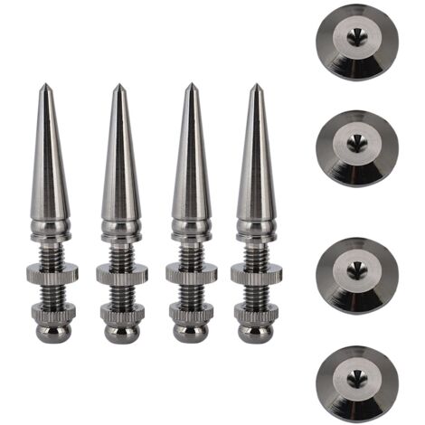 4 Paires de Pieds Anti-Vibration en Cuivre Pur pour Enceintes et Subwoofers (1/5)