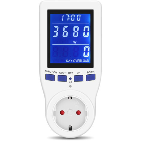 Compteur d'Énergie Plug - Moniteur de Consommation Électrique, Watt, kWh, Volt, Ampère (1/5)