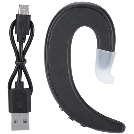 Écouteurs Bluetooth sans fil imperméables, confortables et sans douleur (Noir) (1/5)