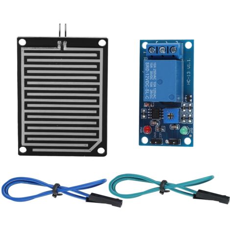 Capteur de Pluie 12V avec Module Relais pour Détection de Gouttes d'Eau (1/5)