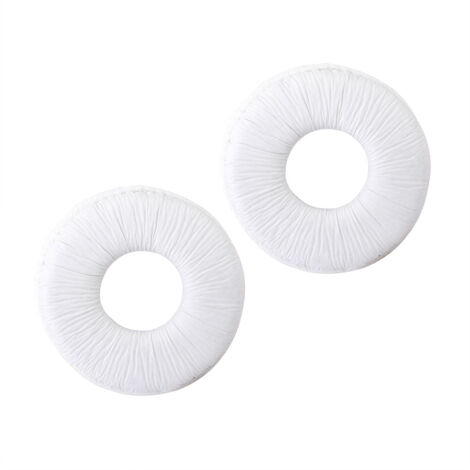 Coussinets d'oreille 70MM blancs, haute élasticité, durables et confortables pour casque MDR ZX100 ZX300 (1/5)