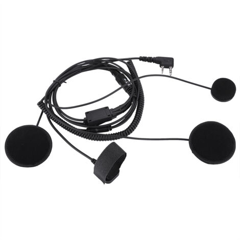 Micro casque Bluetooth moto avec PTT pour talkie-walkie et communication radio (1/5)