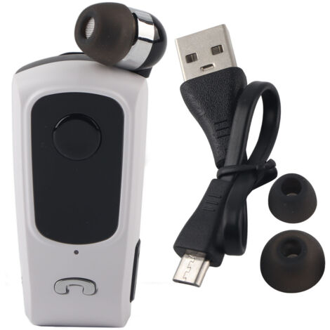 Fineblue F920 Écouteur Sport Bluetooth avec Micro Rétractable et Libre Mains (Blanc) (1/5)