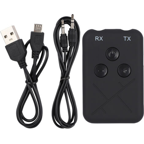 RXTX10 Récepteur Émetteur Audio Bluetooth Sans Fil avec Contrôle de Volume et Batterie Intégrée (1/5)