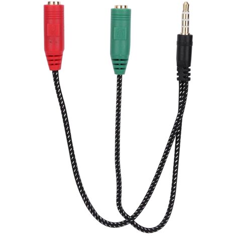 Adaptateur Audio Double 3.5mm Mâle vers Femelle pour Casque avec Microphone - Séparateur pour Couple (1/5)