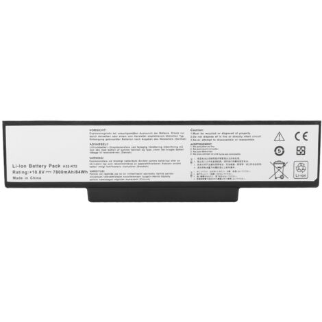 Batterie ASUS K72D K72J 10.8V 7800mAh Haute Capacité - Batterie Portable 9-Cellules Longue Autonomie (1/5)
