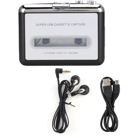 Convertisseur Audio USB pour Cassettes en MP3 - Lecteur Stéréo et Enregistreur Numérique