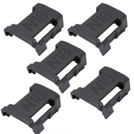 Support de Batterie Compatible Milwaukee 18V - Lot de 5 Supports Mural/Rangement Étagère (1/5)