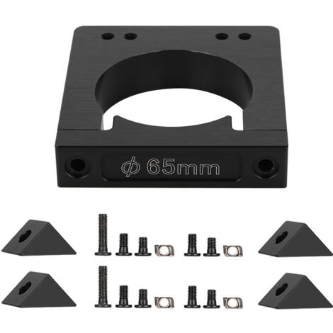 Kit de montage pour moteur de broche 52/65/71mm en aluminium pour fraiseuse CNC et machine de gravure (65mm) (1/5)
