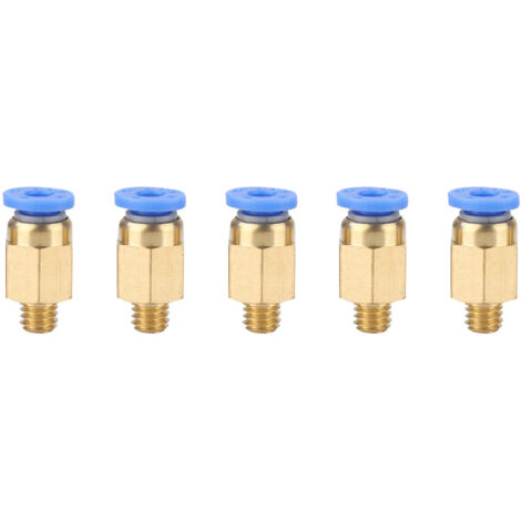 5 pièces raccords pneumatiques PC4-M6 pour imprimante 3D, diamètre extérieur 4mm (1/5)
