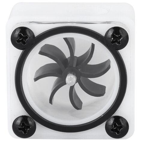 Compteur de débit rotatif G1/4 pour refroidissement liquide PC, 3 voies (1/5)
