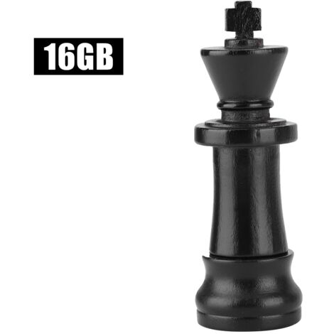Clé USB 2.0 16GB en Bois de Style Échiquier - Compatible USB 1.1 pour Stockage de Données (1/5)