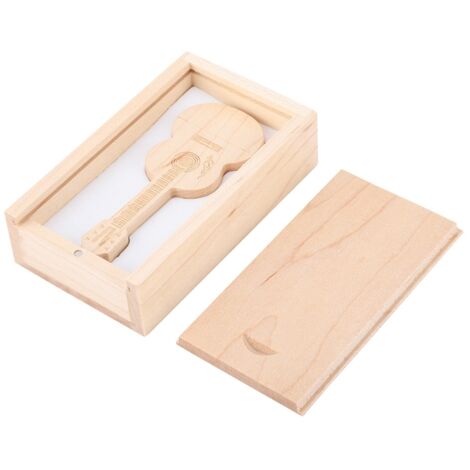 Clé USB 2.0 en Forme de Guitare en Bois - Mémoire Flash 64G pour PC (1/5)
