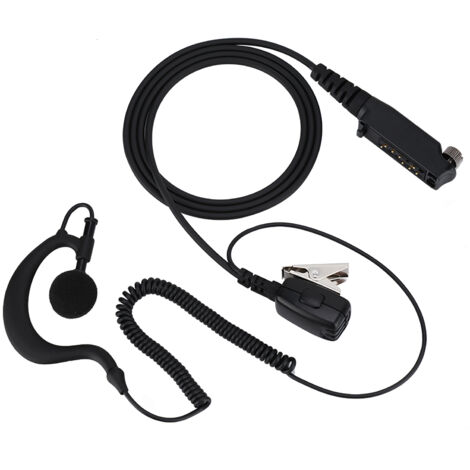 Micro-casque sans fil avec PTT et crochet d'oreille pour talkie-walkie STP9000 (1/5)