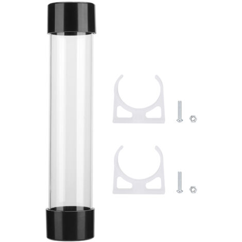 Réservoir d'eau cylindrique transparent 240MM pour refroidissement PC, design pratique (1/5)