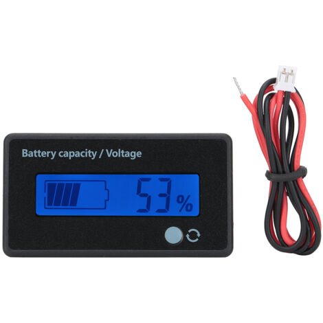 GY-6GD PCB Indicateur de Capacité de Batterie HTN avec Alarme Clignotante et Affichage LCD 12-84V Bleu (1/5)