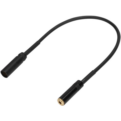 Adaptateur Câble Audio 3.5mm Femelle vers Mini XLR Mâle pour Équipement Vidéo et Enregistrement (0.3m) (1/5)