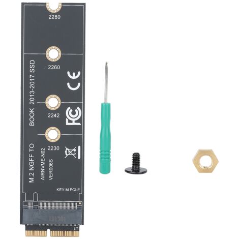 Adaptateur SSD NVMe M.2 pour MacBook Air 2013-2017 - Compatible PCIe 3.0 - Boîtier Noir ABS (1/5)