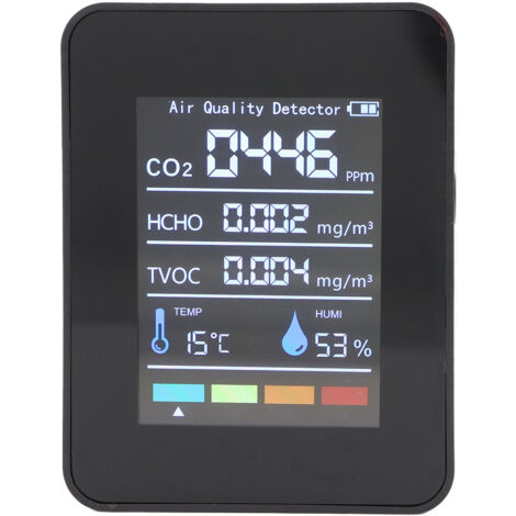 Détecteur de CO2 Infrarouge pour Qualité de l'Air Intérieur - Thermomètre Hygromètre pour Plantes d'Intérieur (1/5)
