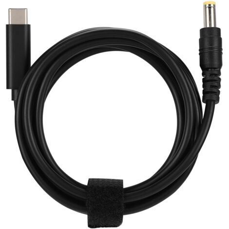 Adaptateur Câble 90W PD Type-C Mâle vers 5.5x2.5mm Mâle pour Charge Rapide (1/5)