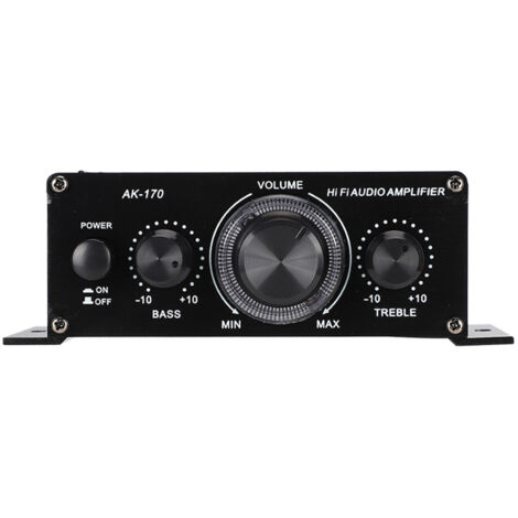 Amplificateur Audio Mini AK170 12V, 20W avec Faible Taux de Distorsion et Haute Résolution 47K