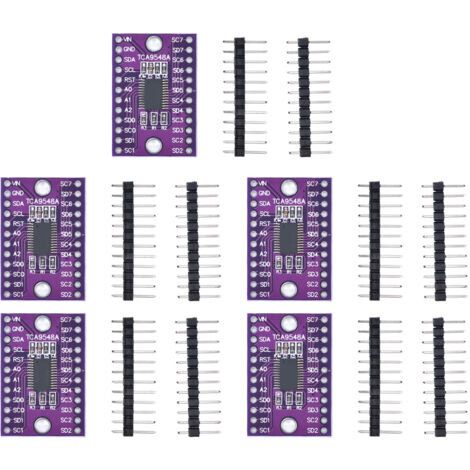 Kit de 5 modules d'expansion IIC TCA9548A, 1 à 8 canaux, pour projets DIY et développement électronique. (1/5)
