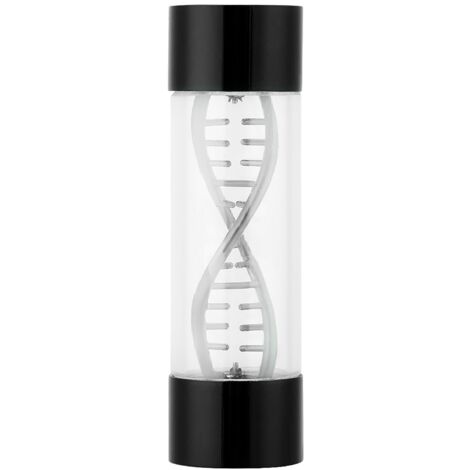 Compteur de débit d'eau en métal spiralé G1/4 femelle pour refroidissement liquide PC (noir) (1/5)