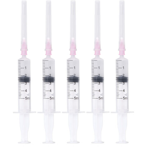5 seringues de remplissage d'encre 5ml avec échelle pour cartouches d'imprimante (1/5)