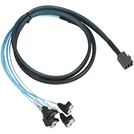 Câble de connexion SFF-8643 vers SATA 7 broches x4 pour disque dur, interface Mini SAS HD 36P, moulage par injection (1/5)