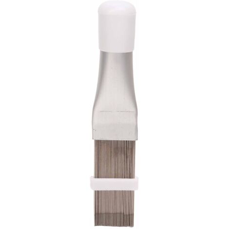 Redresseur de grille de climatiseur en acier inoxydable et alliage d'aluminium, nettoyeur et peigne pour ailettes de condenseur. (1/5)