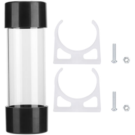 Réservoir d'eau transparent cylindrique 150MM pour refroidissement PC avec filetage G1/4 (1/5)