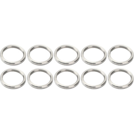 10 Pièces Rondelles Espaceurs 15mm OD 12mm ID Acier Inoxydable Kit Accessoires Quincaillerie (1/5)
