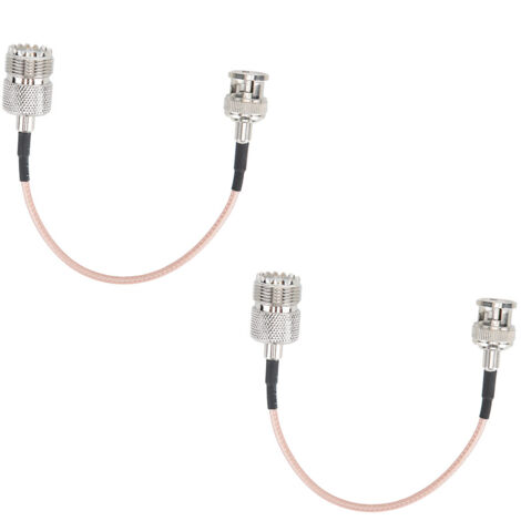 2 Pièces Câble d'Antenne Coaxial M Femelle vers BNC Mâle avec Impédance 50 Ohms (1/5)