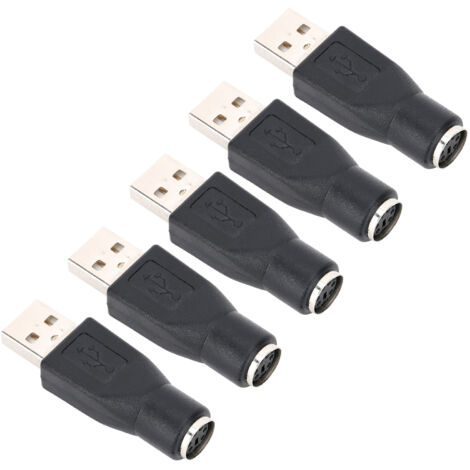 5PCS Adaptateur USB Mâle vers Femelle PS/2 pour Clavier Souris avec Interface PS/2 (1/5)