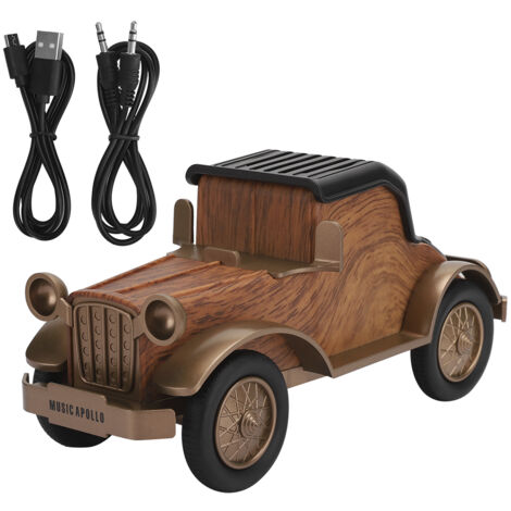 Enceinte Bluetooth Vintage en Forme de Voiture - Équipement Audio Sans Fil pour la Maison
