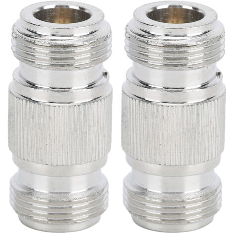 2PCS Connecteur N Femelle Double Passage pour Câbles Coaxiaux Antennes Radio Compatible Type Mâle (1/5)
