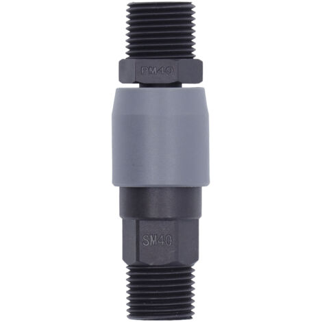Raccord Pneumatique Rapide Type C en Acier/Plastique Auto-Blocant pour Tuyau PU (SM40+PM40 1/2 Pouce) (1/5)