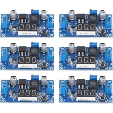 6 pièces Convertisseur Abaisseur DC-DC, Régulateur de Tension 4-40V vers 1.25-37V, Composants Électroniques (1/5)