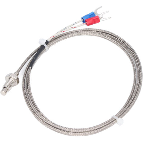 Sonde de température à thermocouple Type K M6, fil de 1 mètre, plage 0‑400℃, pour mesures précises