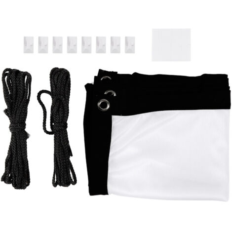 Écran de Projection Portable 16:9 en Polyester Blanc Souple, Sans Plis (100 Pouces) (1/5)