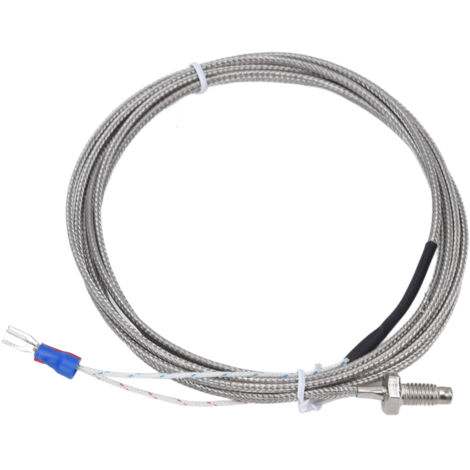 Sonde de température à thermocouple type K, fil blindé mis à la terre, 0‑450℃, modèle WRNT‑01