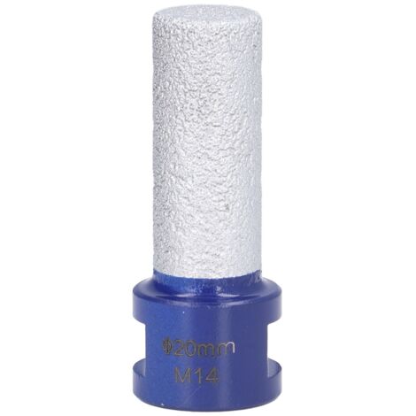 Fraise à rainurer diamantée brasée sous vide M14 pour céramique dure 20mm (1/5)
