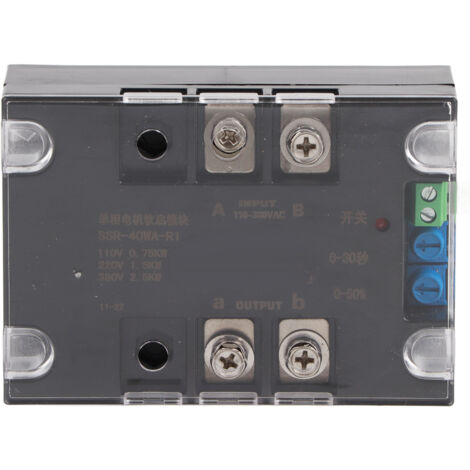 Contrôleur de Démarrage Progressif pour Moteur Monophasé/Biphasé - Fond en Aluminium (1/5)