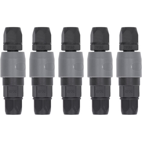 5 Pièces Connecteur Rapide Pneumatique Type C Auto-Blocant, Raccord de Tuyau pour Compresseur d'Air, Prise et Fiche (SP+PP30) (1/5)