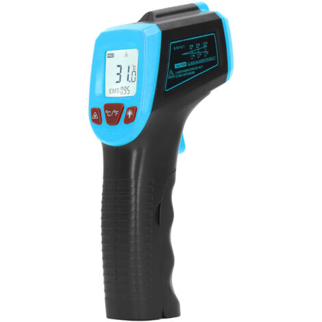 Pistolet thermique infrarouge sans contact, ABS, pour usage industriel, couleur bleue (1/5)